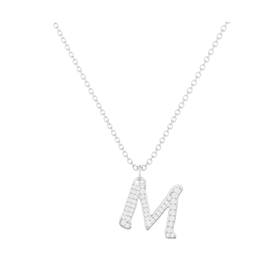 M - Letter Name Necklace Initial Necklace